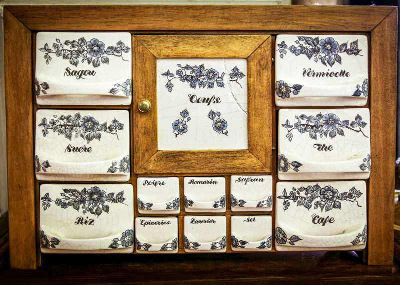 Labeled drawers